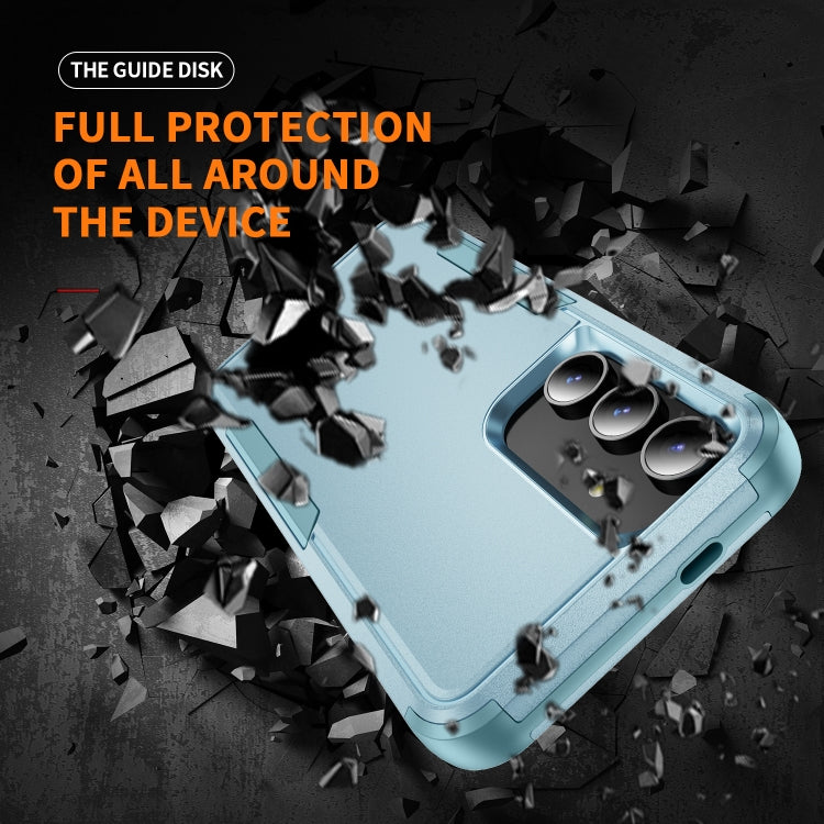 For Samsung Galaxy S25 5G TPU + PC Shockproof Protective Phone Case(Grey Green)