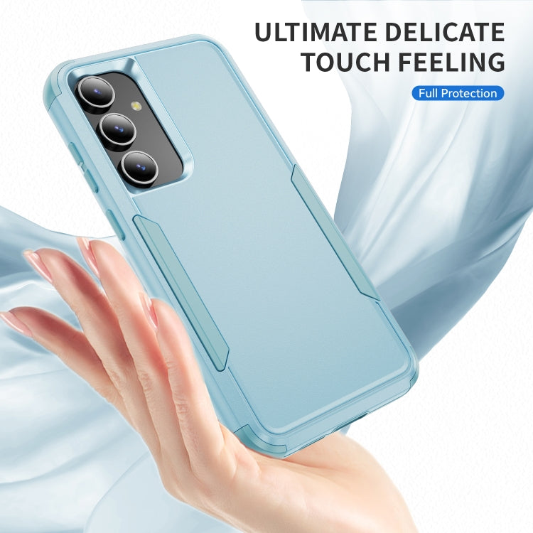 For Samsung Galaxy S25 5G TPU + PC Shockproof Protective Phone Case(Grey Green)