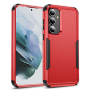 For Samsung Galaxy S25+ 5G TPU + PC Shockproof Protective Phone Case(Red + Black)