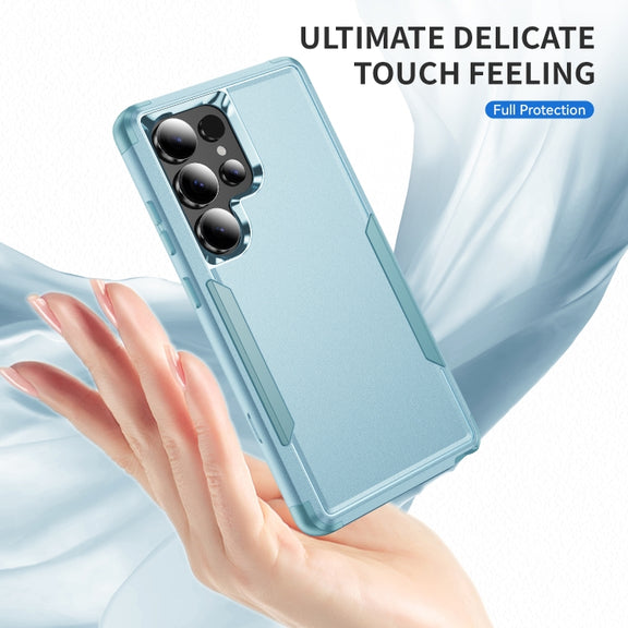 For Samsung Galaxy S25 Ultra 5G TPU + PC Shockproof Protective Phone Case(Grey Green)