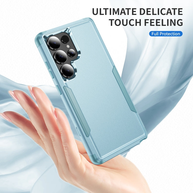 For Samsung Galaxy S25 Ultra 5G TPU + PC Shockproof Protective Phone Case(Grey Green)