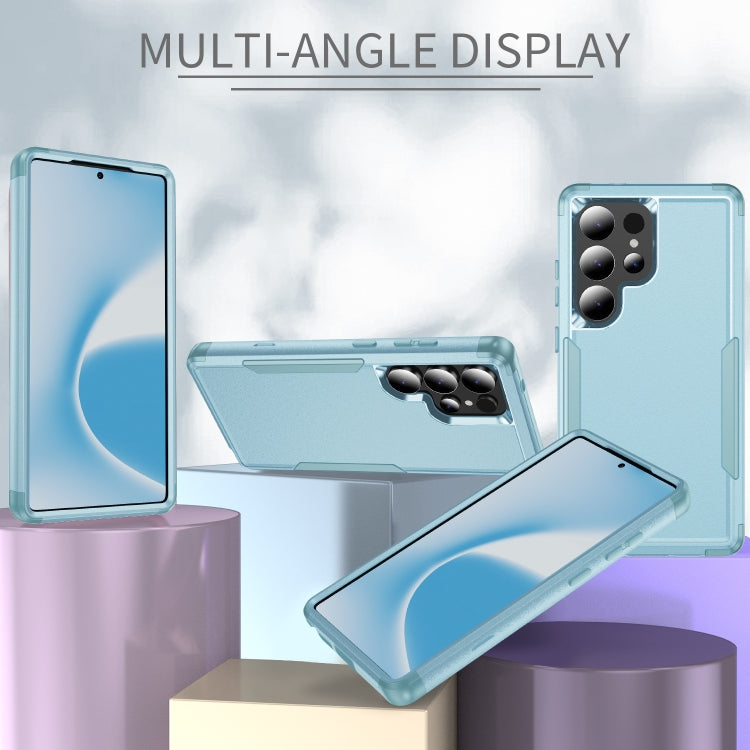 For Samsung Galaxy S25 Ultra 5G TPU + PC Shockproof Protective Phone Case(Grey Green)