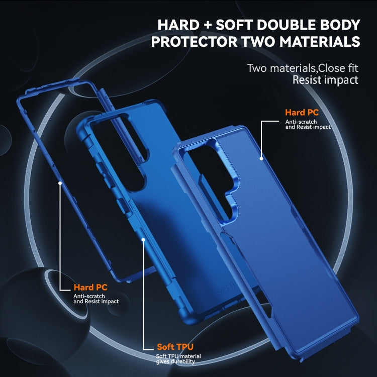 For Samsung Galaxy S25 Ultra 5G TPU + PC Shockproof Protective Phone Case(Royal Blue)