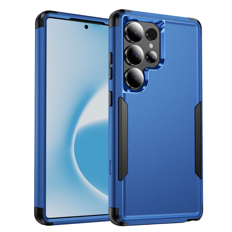 For Samsung Galaxy S25 Ultra 5G TPU + PC Shockproof Protective Phone Case(Royal Blue + Black)