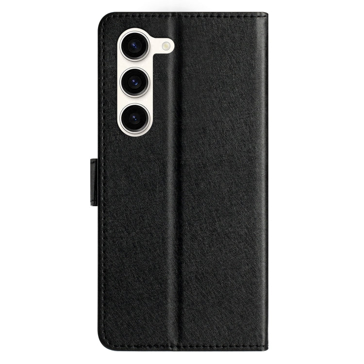 For Samsung Galaxy S25 5G Silk Texture Horizontal Flip Leather Phone Case(Black)
