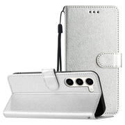 For Samsung Galaxy S25 5G Silk Texture Horizontal Flip Leather Phone Case(Silver)