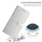 For Samsung Galaxy S25 5G Silk Texture Horizontal Flip Leather Phone Case(Silver)
