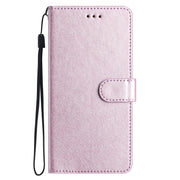 For Samsung Galaxy S25+ 5G Silk Texture Horizontal Flip Leather Phone Case(Rose Pink)