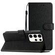 For Samsung Galaxy S25 Ultra 5G Silk Texture Horizontal Flip Leather Phone Case(Black) - free shipping - PMC Jewellery - Order now!