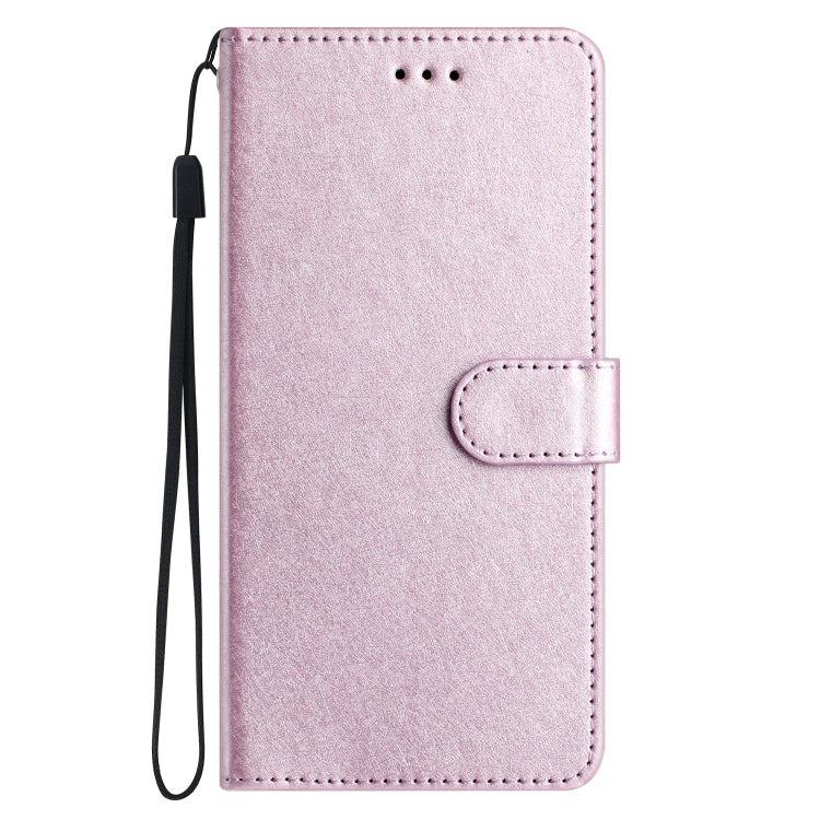 For Samsung Galaxy S25 Ultra 5G Silk Texture Horizontal Flip Leather Phone Case(Rose Pink)