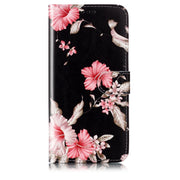 For Samsung Galaxy S25+ 5G Colored Drawing Marble Pattern Leather Phone Case(Azalea)