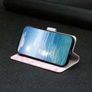 For Samsung Galaxy S25+ 5G Colored Drawing Marble Pattern Leather Phone Case(Pink Marble)
