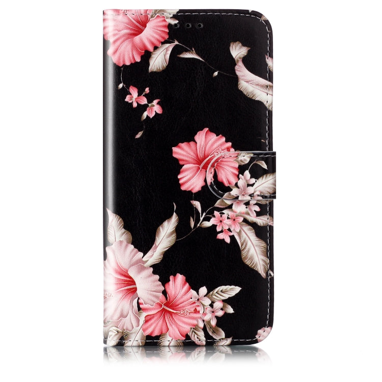 For Samsung Galaxy S25 Ultra 5G Colored Drawing Marble Pattern Leather Phone Case(Azalea)