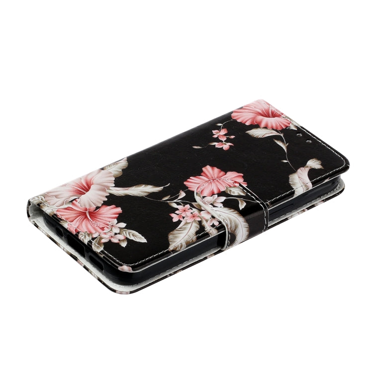 For Samsung Galaxy S25 Ultra 5G Colored Drawing Marble Pattern Leather Phone Case(Azalea)