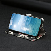 For Samsung Galaxy S25 Ultra 5G Colored Drawing Marble Pattern Leather Phone Case(Azalea)