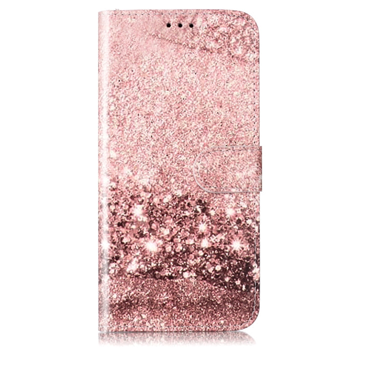 For Samsung Galaxy S25 Ultra 5G Colored Drawing Marble Pattern Leather Phone Case(Rose Gold)