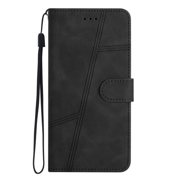 For Samsung Galaxy S25 5G Skin-feel Stitching Leather Phone Case(Black)