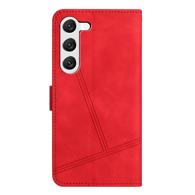 For Samsung Galaxy S25 5G Skin-feel Stitching Leather Phone Case(Red)
