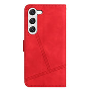 For Samsung Galaxy S25 5G Skin-feel Stitching Leather Phone Case(Red)