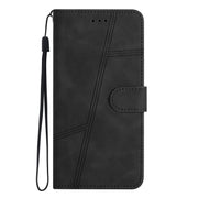 For Samsung Galaxy S25+ 5G Skin-feel Stitching Leather Phone Case(Black)