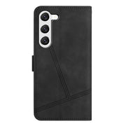 For Samsung Galaxy S25+ 5G Skin-feel Stitching Leather Phone Case(Black)