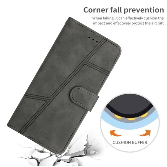 For Samsung Galaxy S25+ 5G Skin-feel Stitching Leather Phone Case(Grey)