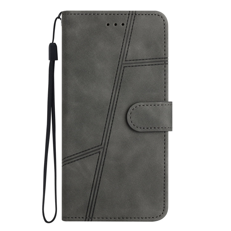 For Samsung Galaxy S25 Ultra 5G Skin-feel Stitching Leather Phone Case(Grey)