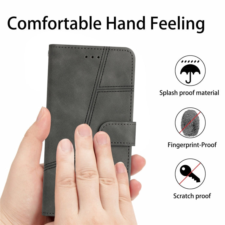 For Samsung Galaxy S25 Ultra 5G Skin-feel Stitching Leather Phone Case(Grey)