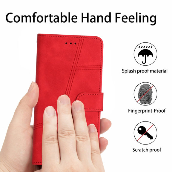 For Samsung Galaxy S25 Ultra 5G Skin-feel Stitching Leather Phone Case(Red)