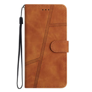 For Samsung Galaxy S25 Ultra 5G Skin-feel Stitching Leather Phone Case(Brown)