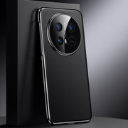 For Huawei Mate 70 Pro / 70 Pro+ Genuine Leather PC Phone Case(Black)