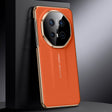 For Huawei Mate 70 RS Ultimate Genuine Leather PC Phone Case(Orange) - Huawei Cases by PMC TechLife | Online Shopping South Africa | PMC TechLife | Buy Now Pay Later Mobicred