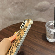 For iPhone 16 Plus Denior A18 WoodenPaint MagSafe Phone Case(Brown)