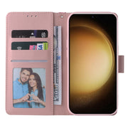 For Samsung Galaxy S25+ 5G Marble Bronzing Stitching Leather Phone Case(Purple)