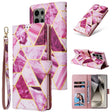 For Samsung Galaxy S25 Ultra 5G Marble Bronzing Stitching Leather Phone Case(Purple) - Galaxy S25 Ultra 5G Cases by PMC Jewellery | Online Shopping South Africa | PMC Jewellery | Buy Now Pay Later Mobicred