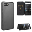For BlackBerry KEY2 Carbon Fiber Texture Horizontal Flip TPU + PC + PU Leather Case with Card Slot(Black) - BlackBerry by PMC TechLife | Online Shopping South Africa | PMC TechLife
