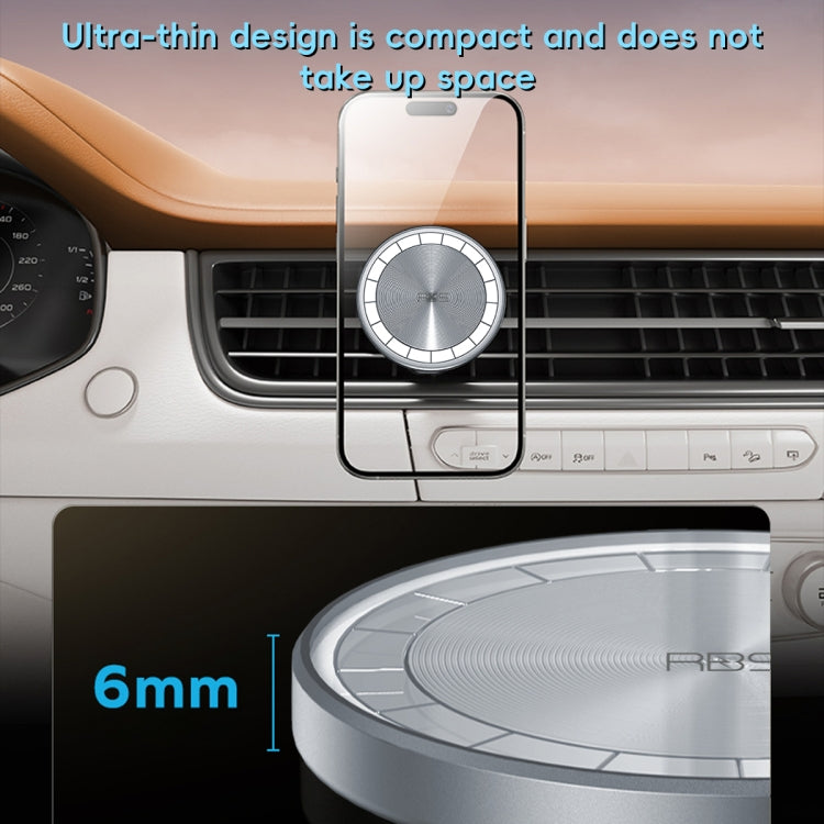 RBS PH19 Ultra-thin Magnetic Car Air Outlet Phone Holder(Pale Blue)