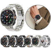 For Samsung Galaxy Watch Ultra 47mm Butterfly Buckle Titanium Alloy Watch Band(Titanium)