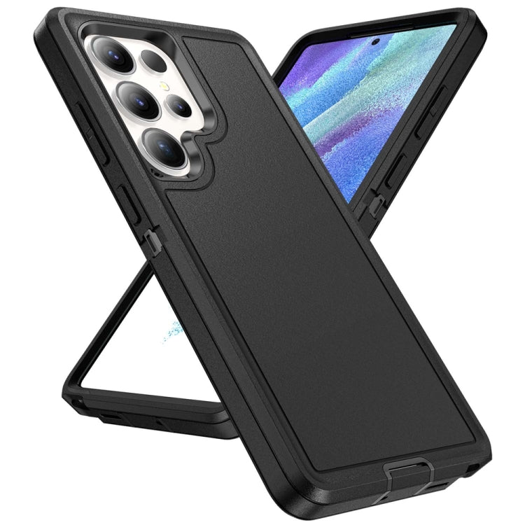 For Samsung Galaxy S25 Ultra 5G Life Water-resistant Rugged Phone Case(Black)