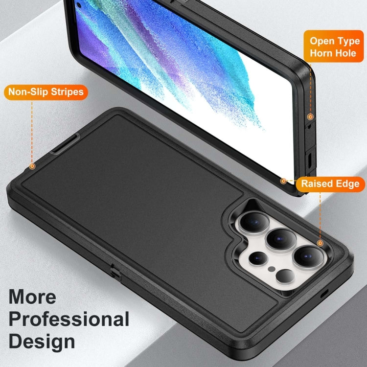 For Samsung Galaxy S25 Ultra 5G Life Water-resistant Rugged Phone Case(Black)