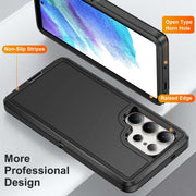 For Samsung Galaxy S25 Ultra 5G Life Water-resistant Rugged Phone Case(Black)