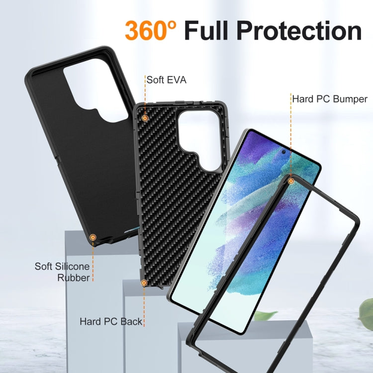 For Samsung Galaxy S25 Ultra 5G Life Water-resistant Rugged Phone Case(Black)