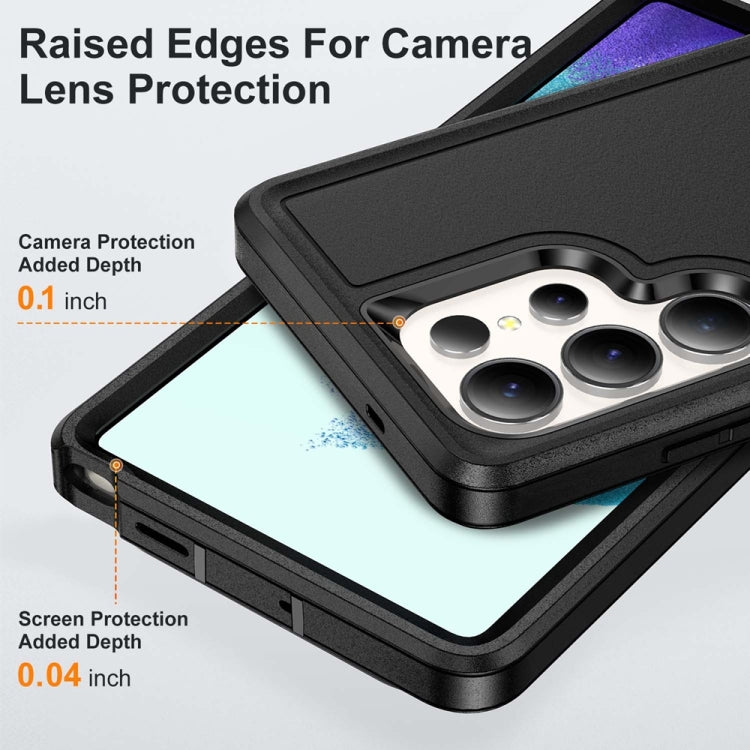 For Samsung Galaxy S25 Ultra 5G Life Water-resistant Rugged Phone Case(Black)