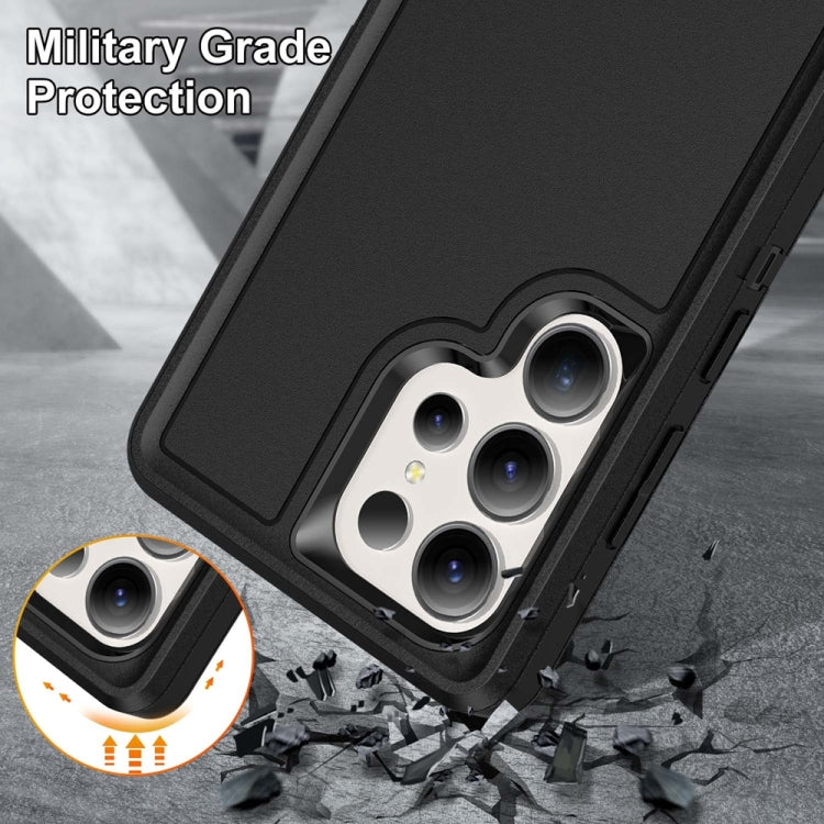 For Samsung Galaxy S25 Ultra 5G Life Water-resistant Rugged Phone Case(Black)