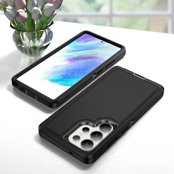 For Samsung Galaxy S25 Ultra 5G Life Water-resistant Rugged Phone Case(Black)