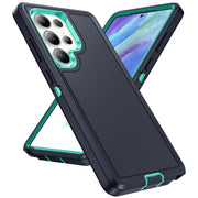 For Samsung Galaxy S25 Ultra 5G Life Water-resistant Rugged Phone Case(Dark Blue + Light Blue)
