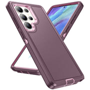 For Samsung Galaxy S25 Ultra 5G Life Water-resistant Rugged Phone Case(Purple + Pink)