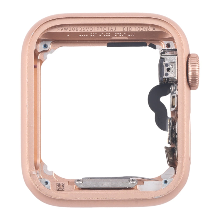 For Apple Watch SE 2020 40MM GPS Aluminium Alloy Middle Frame Bezel Plate with Crown Spin Axis Flex Cable(Gold)