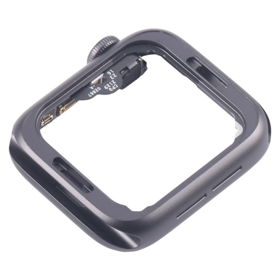For Apple Watch Series 4 44MM LTE Aluminium Alloy Middle Frame Bezel Plate with Crown Spin Axis Flex Cable(Grey)