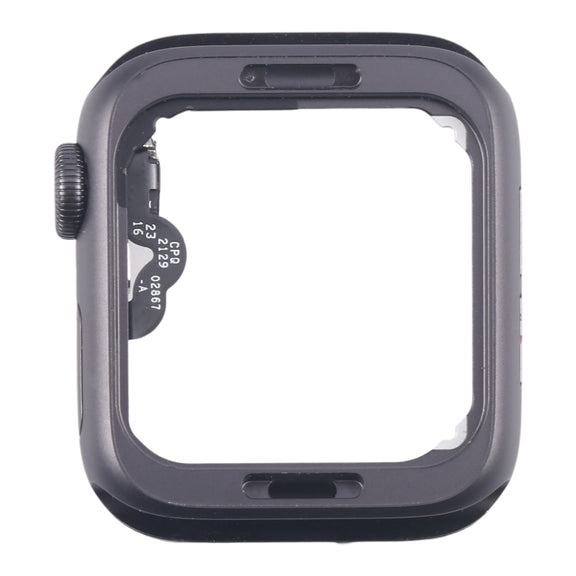 For Apple Watch Series 5 44MM LTE Aluminium Alloy Middle Frame Bezel Plate with Crown Spin Axis Flex Cable(Grey)
